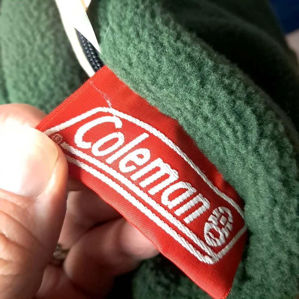 Coleman Quickbedding Double Queen full Airbed Fleece Sheet System‎ Green camping